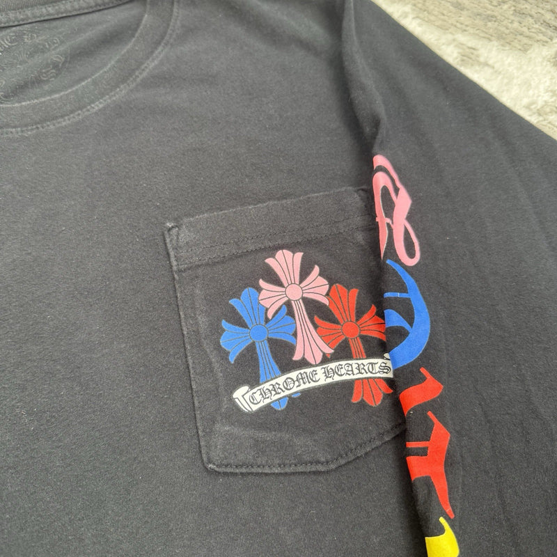 Chrome Hearts Cemetery Multi-color Cross Long Sleeve Shirt 