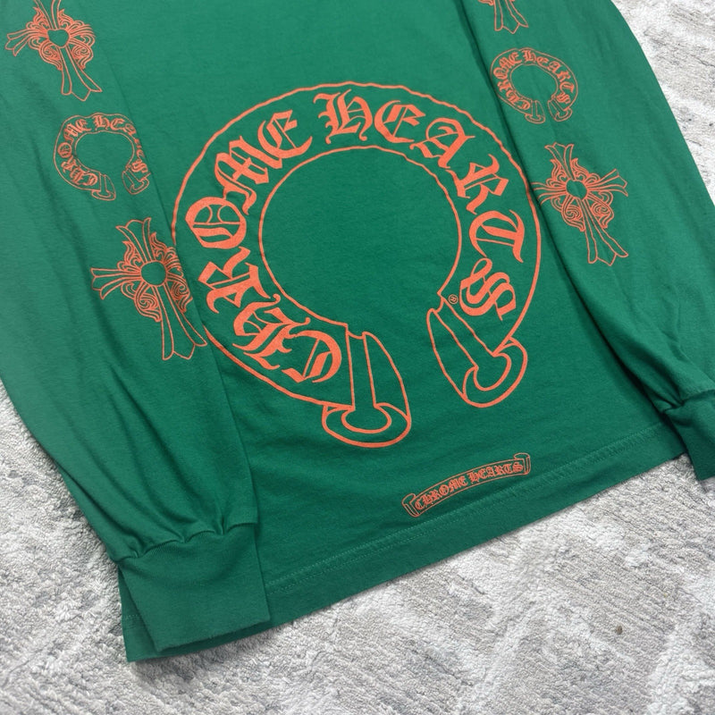 Chrome Hearts Horseshoe Multi-logo Long Sleeve Tee Shirt 