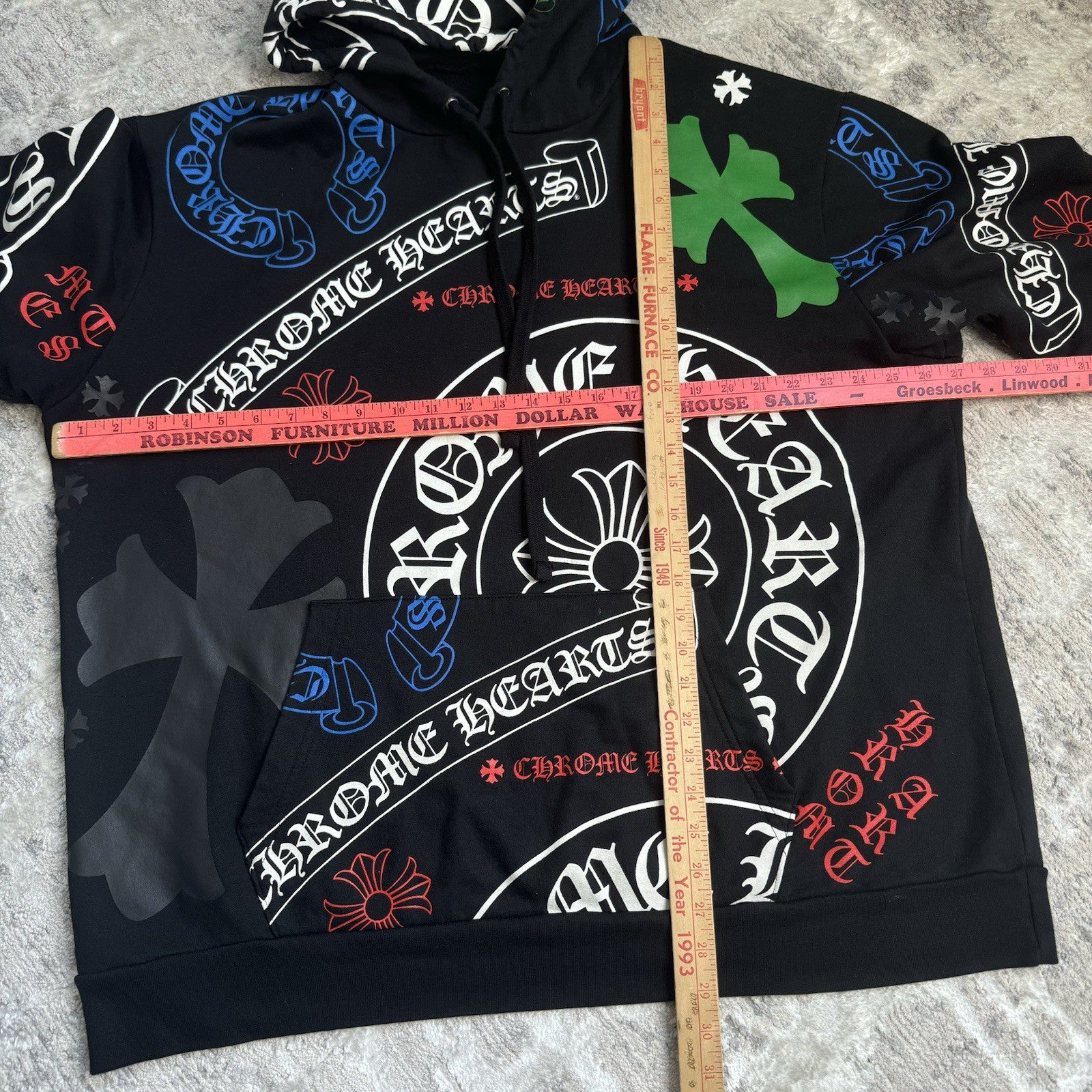 Chrome Hearts Stencil Pullover Hoodie 