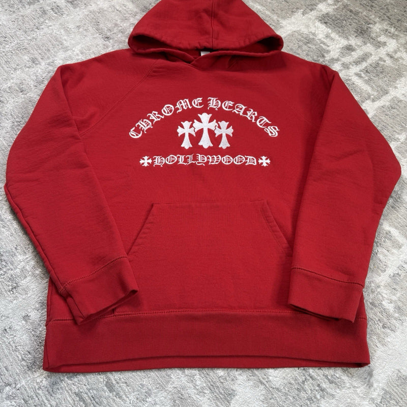 Chrome Hearts King Taco Triple Cross Embroidered Pullover Hoodie 