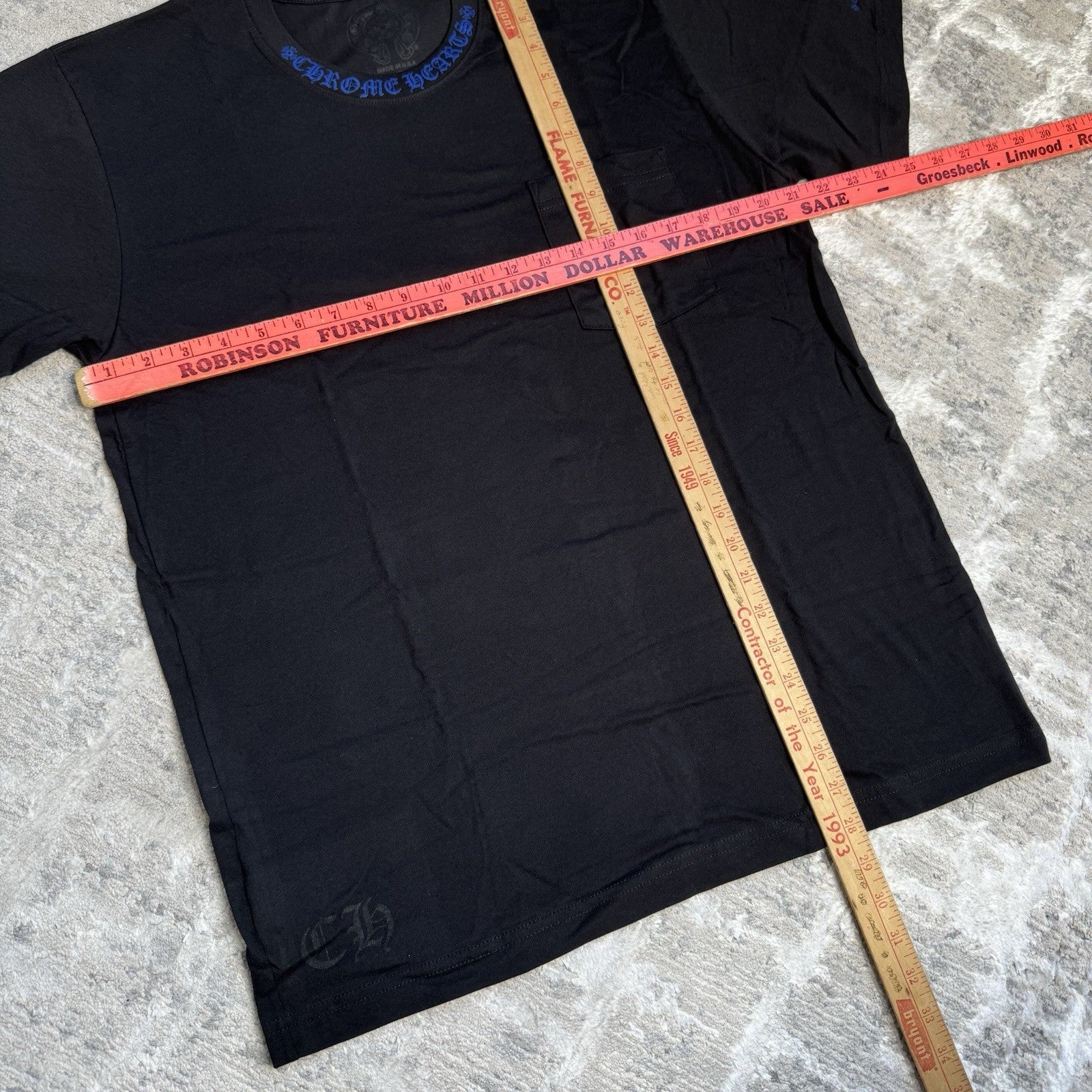 Chrome Hearts Letters Neck Logo S/S Pocket Tee Shirt 