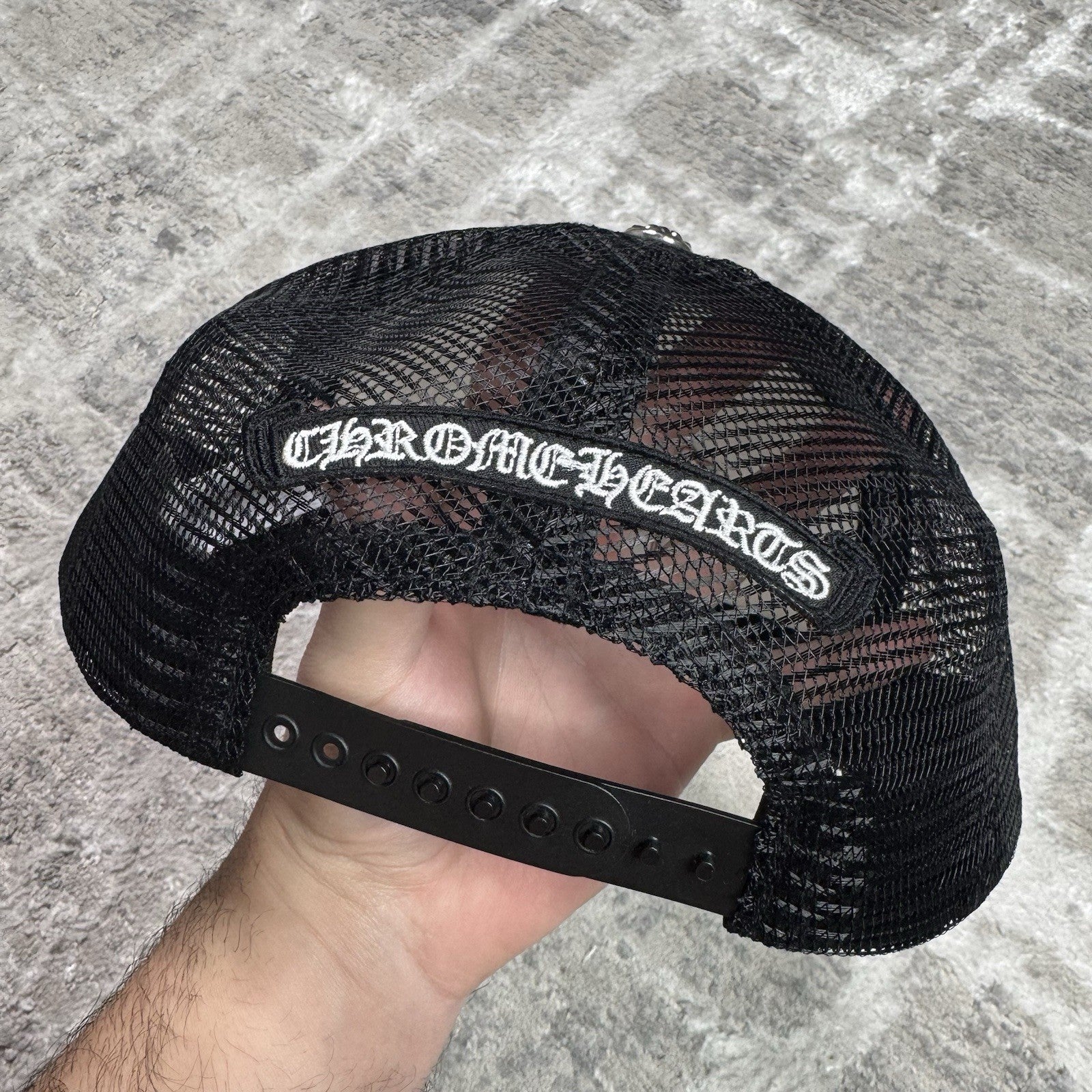 Chrome Hearts 4th Of July Leather Triple Cross Trucker Hat