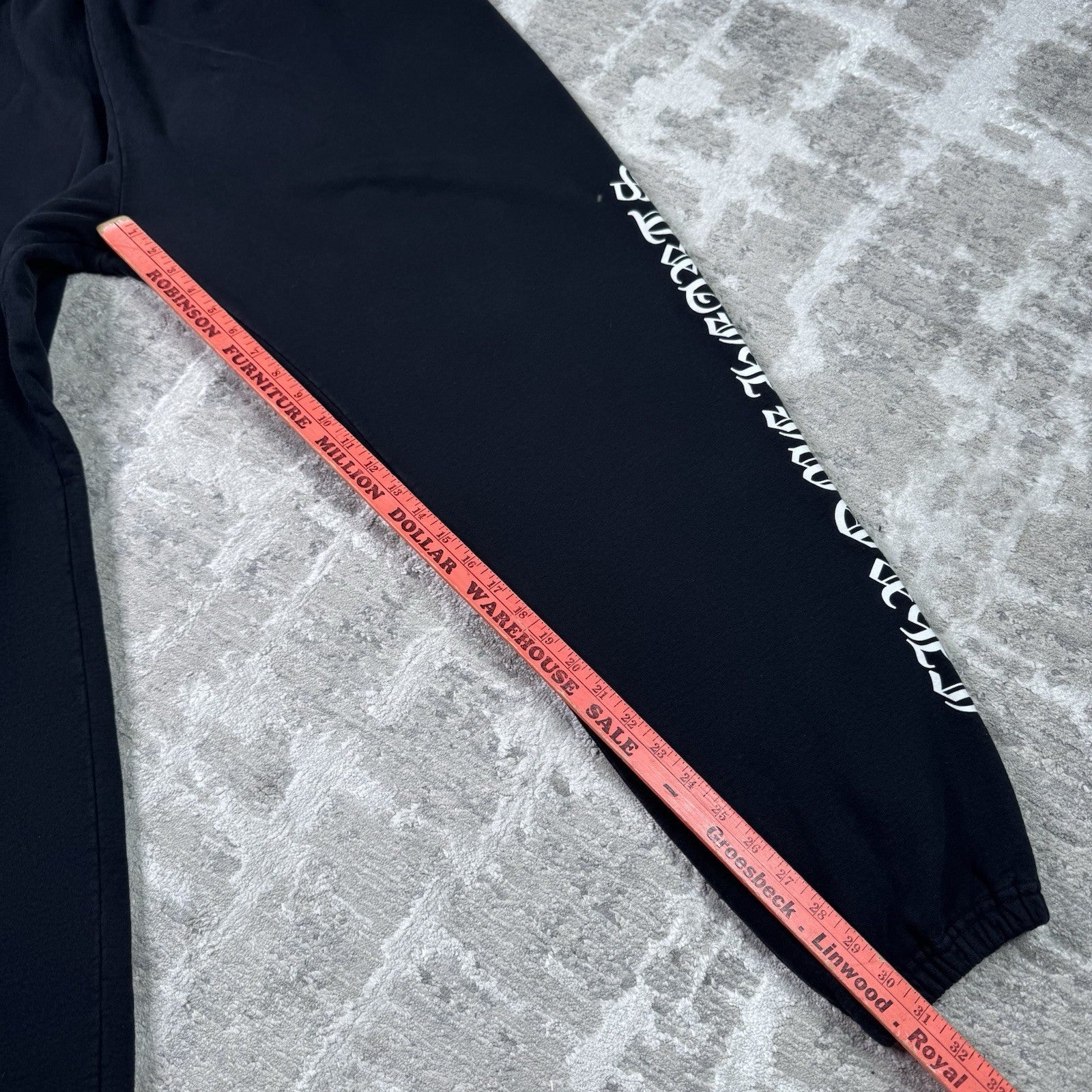 Chrome Hearts Letters Scroll Logo Sweatpants 