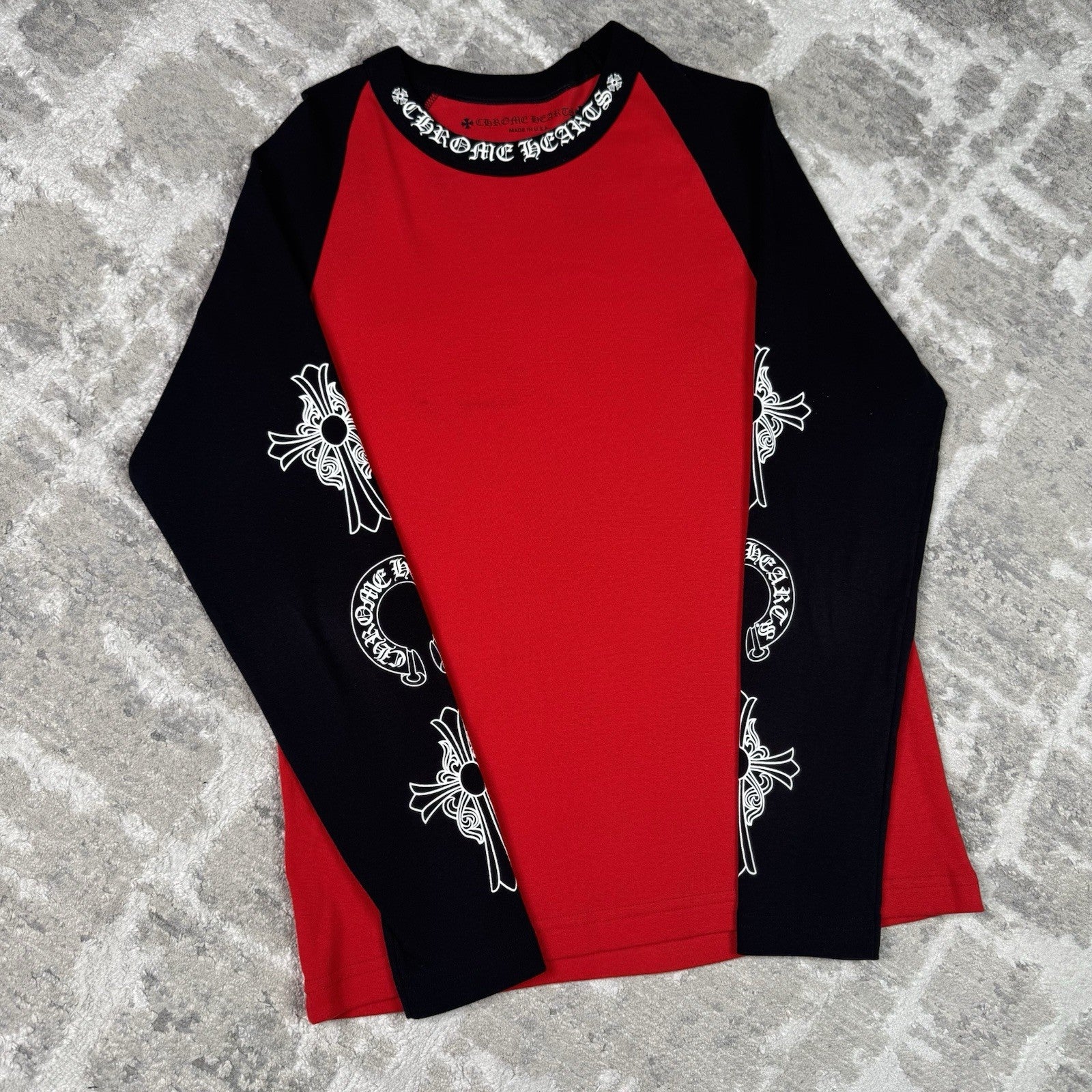 Chrome Hearts Baseball Raglan Long Sleeve Tee Shirt 