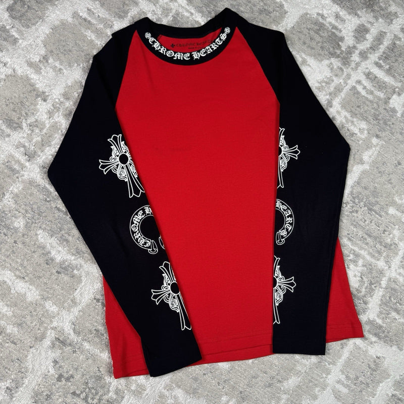 Chrome Hearts Baseball Raglan Long Sleeve Tee Shirt 