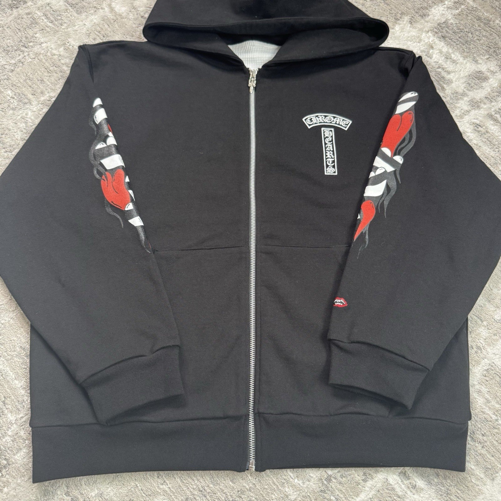 Chrome Hearts Matty Boy Thermal Zip Up Hoodie