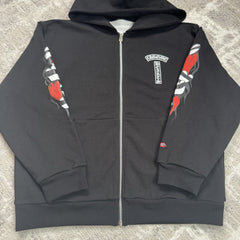 Chrome Hearts Matty Boy Thermal Zip Up Hoodie