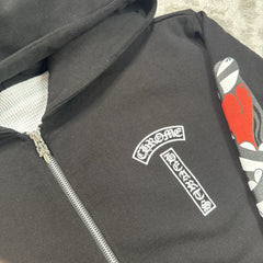Chrome Hearts Matty Boy Thermal Zip Up Hoodie