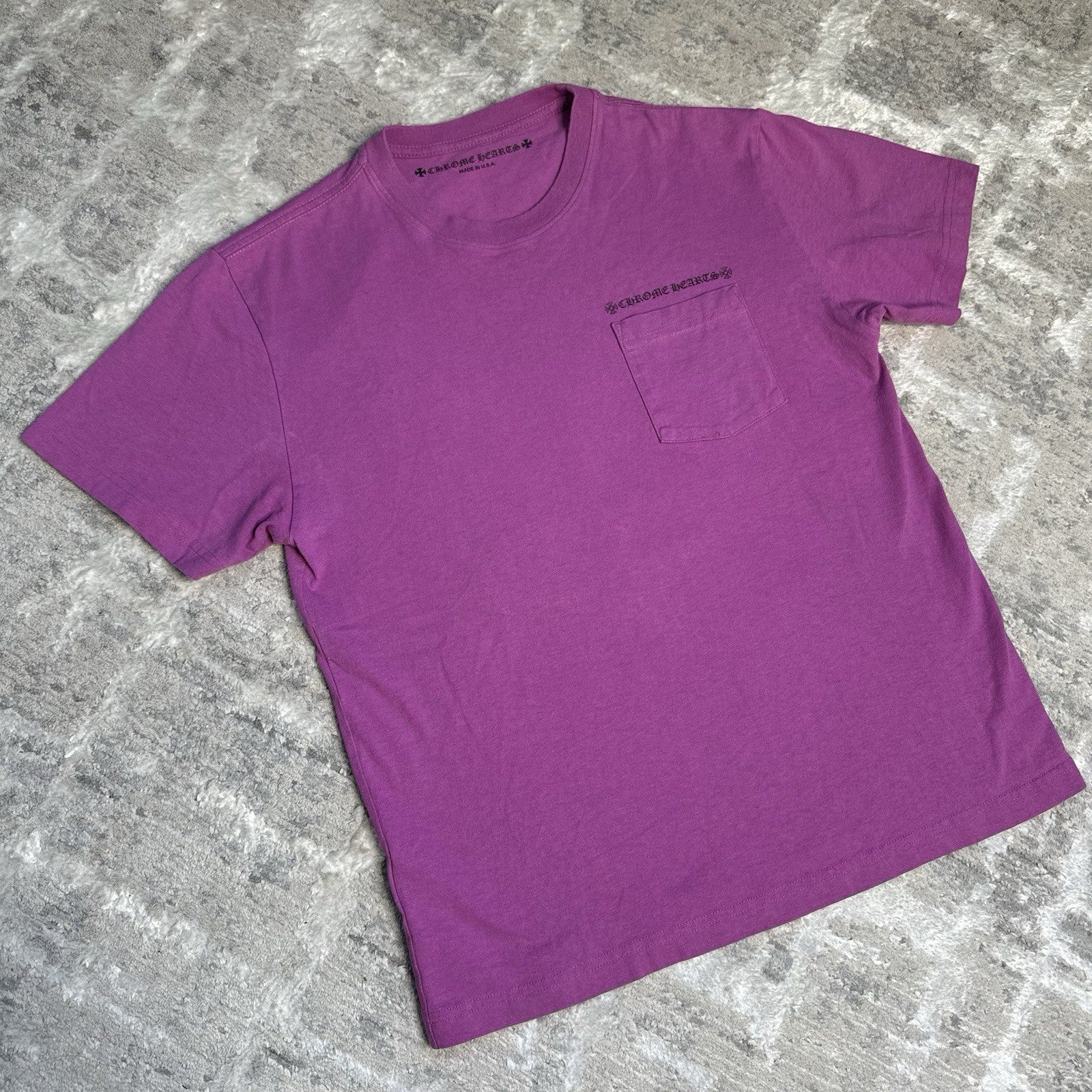 Chrome Hearts Matty Boy Spiderweb Short Sleeve Pocket Tee Shirt 