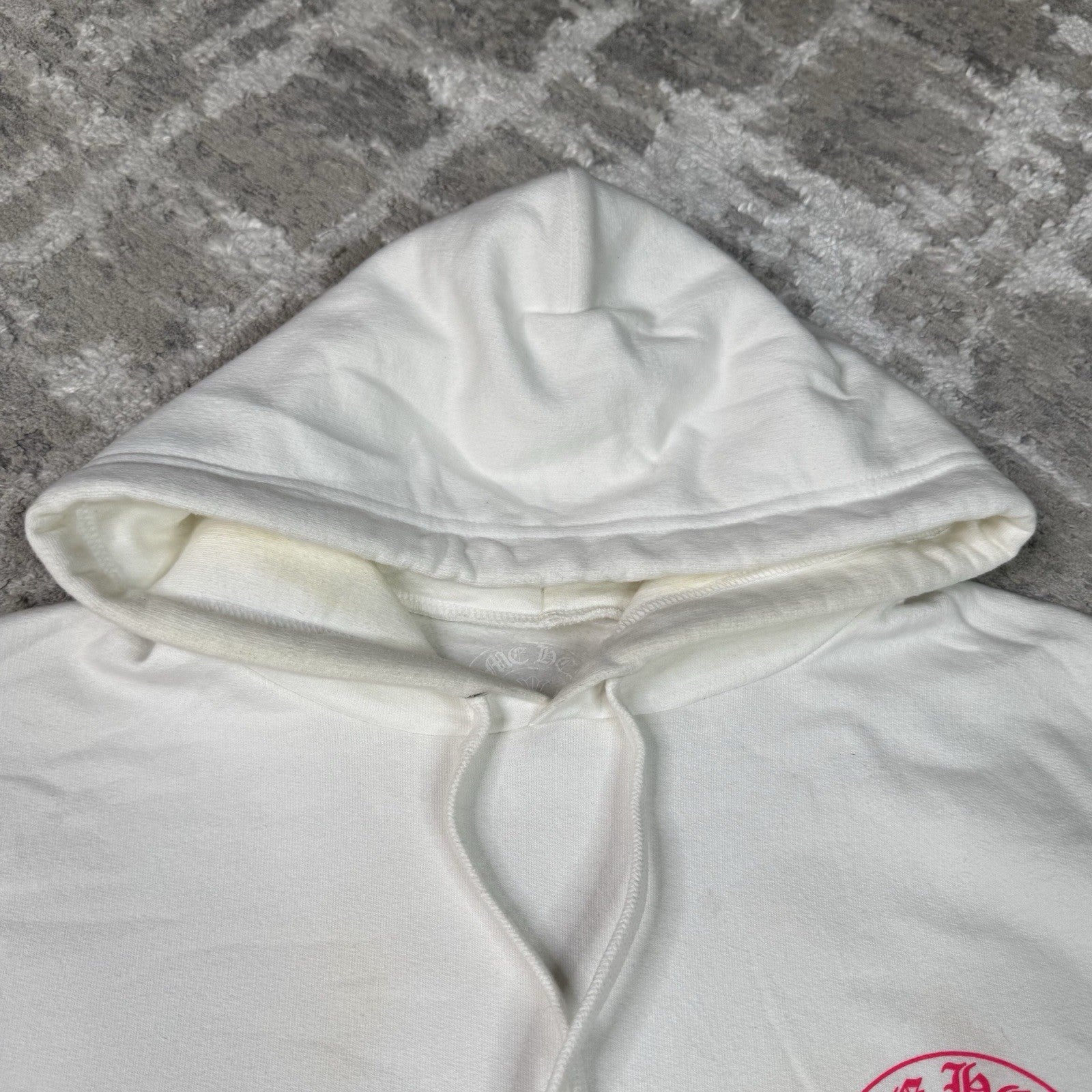 Chrome Hearts Floral Horseshoe Pink Pullover Hoodie 
