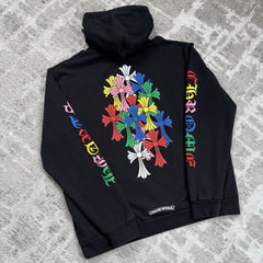 Chrome Hearts Cemetery Cross Multi-color Pullover Hoodie 