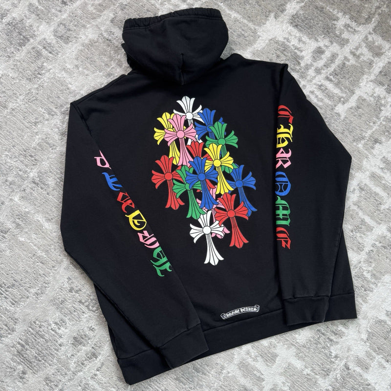 Chrome Hearts Cemetery Cross Multi-color Pullover Hoodie 