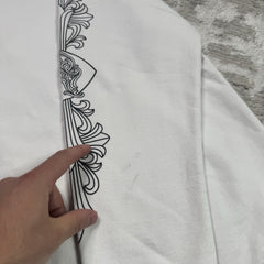 Chrome Hearts Love You Floral Heart Sleeve Pullover Crewneck 