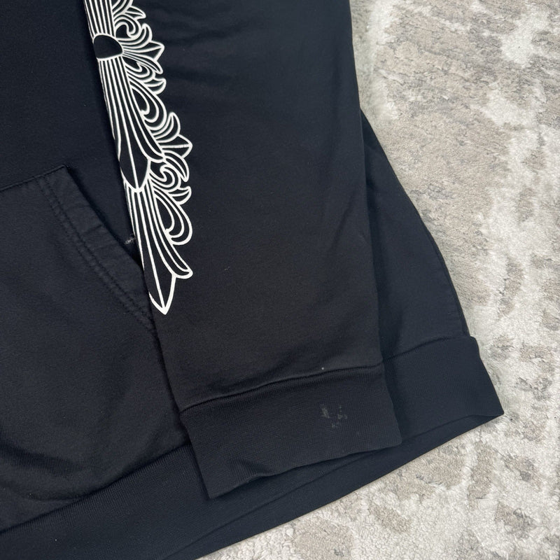 Chrome Hearts Horseshoe Floral Zip Up Hoodie 