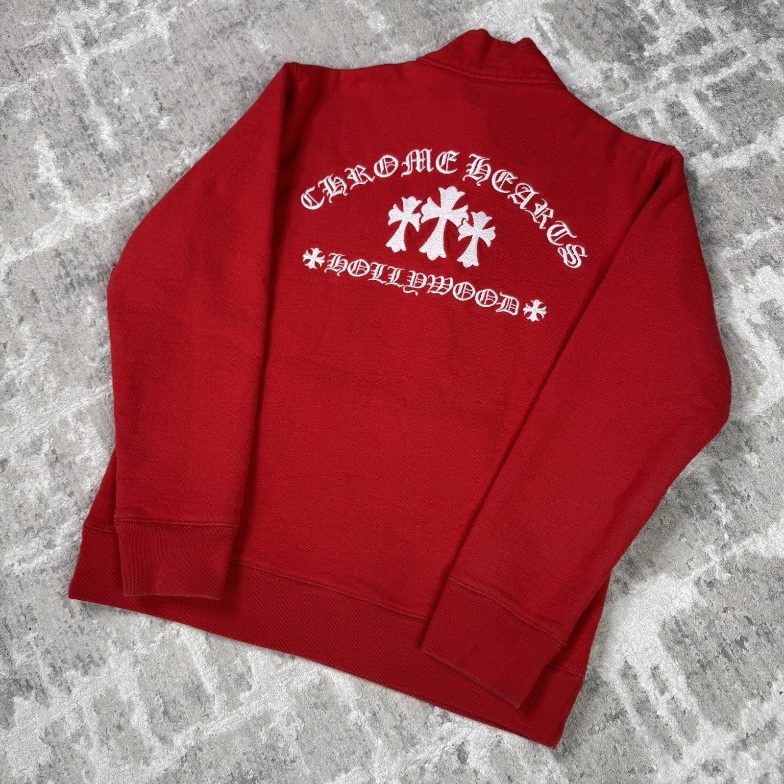 Chrome Hearts Sailin King Taco Quarter Zip Pullover Sweatshirt 