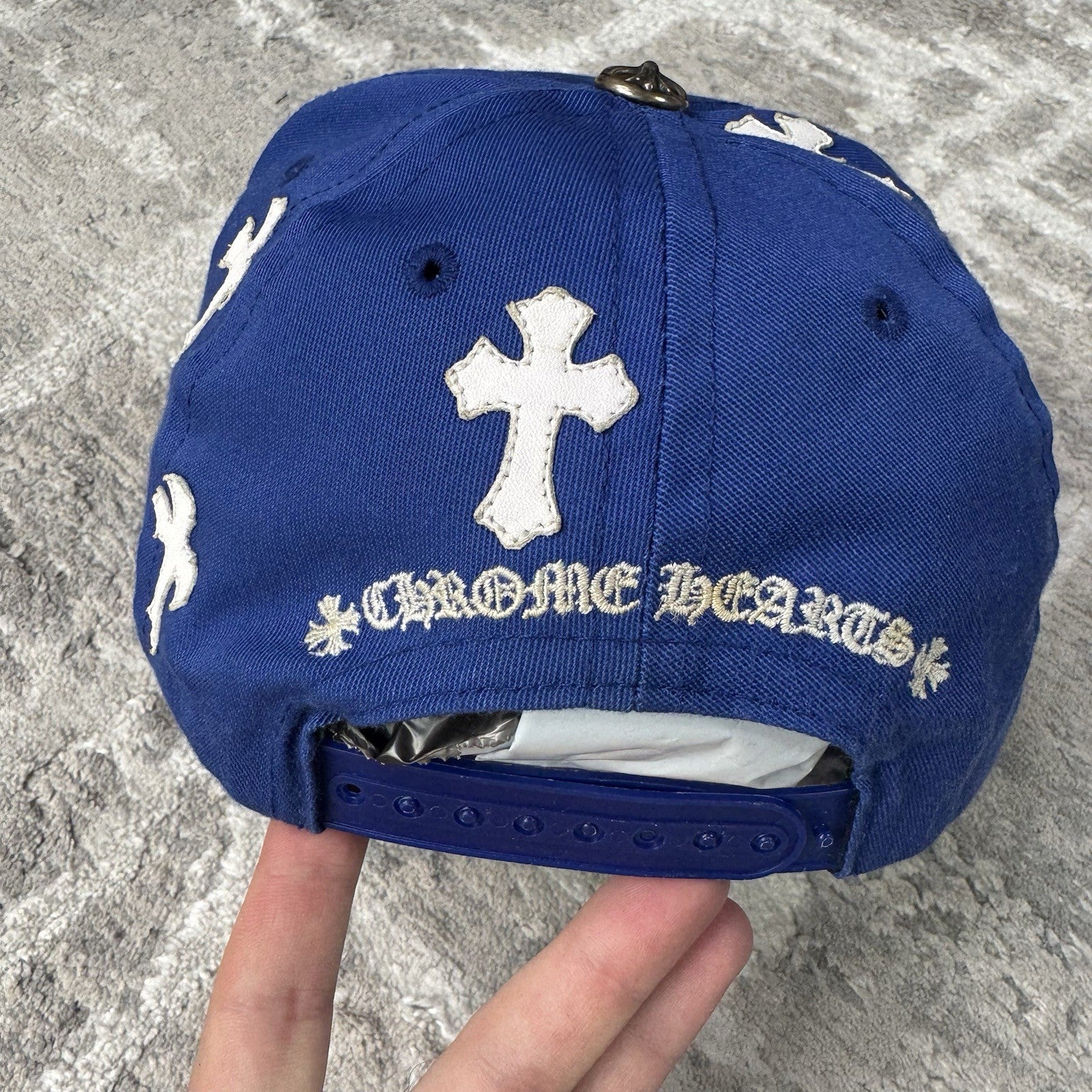 Chrome Hearts Leather Cross Patch Baseball Hat