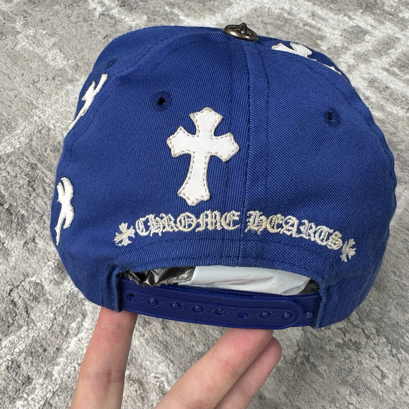 Chrome Hearts Leather Cross Patch Baseball Hat
