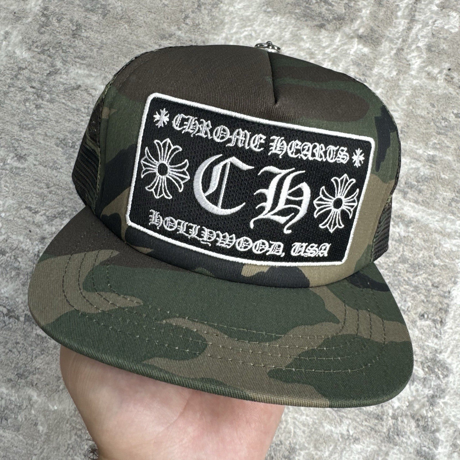 Chrome Hearts CH Hollywood Trucker Hat 