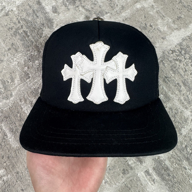 Chrome Hearts Cemetery Cross Patch Trucker Hat 