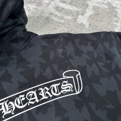 Chrome Hearts Cemetery Monogram Scroll Zip Up Hoodie 