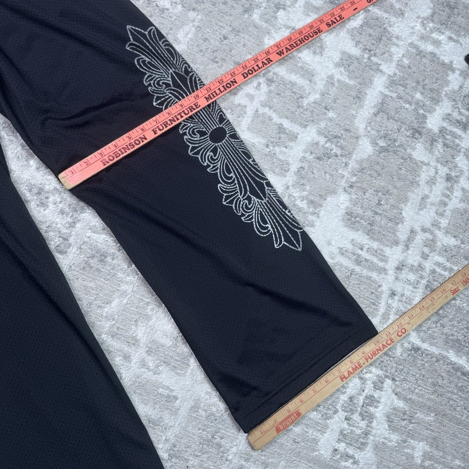 Chrome Hearts Mesh CH Floral Stadium Sweatpants 