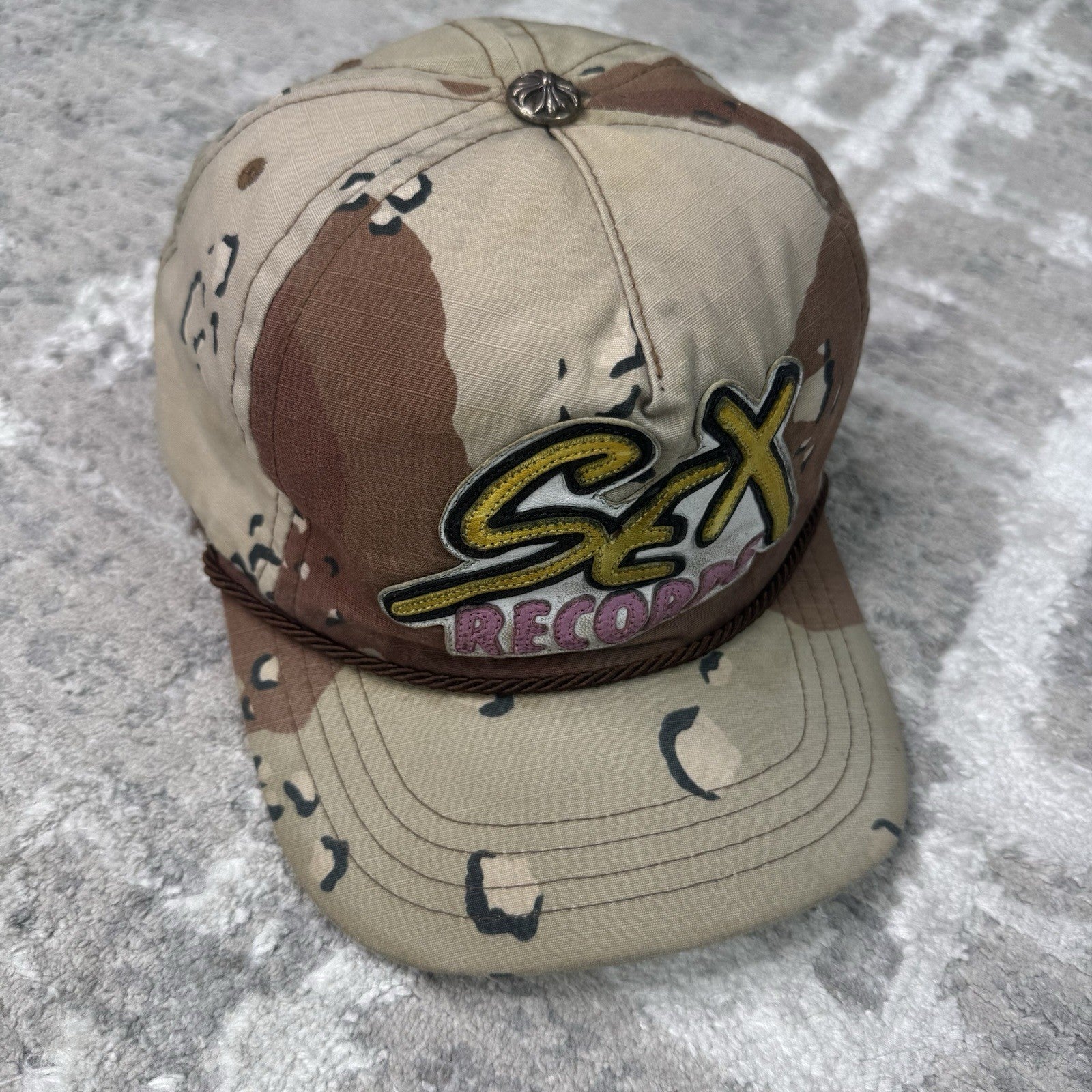 Chrome Hearts Sex Records Matty Boy Leather Patch Gunslinger Baseball Hat
