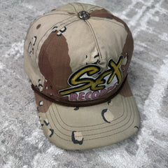 Chrome Hearts Sex Records Matty Boy Leather Patch Gunslinger Baseball Hat