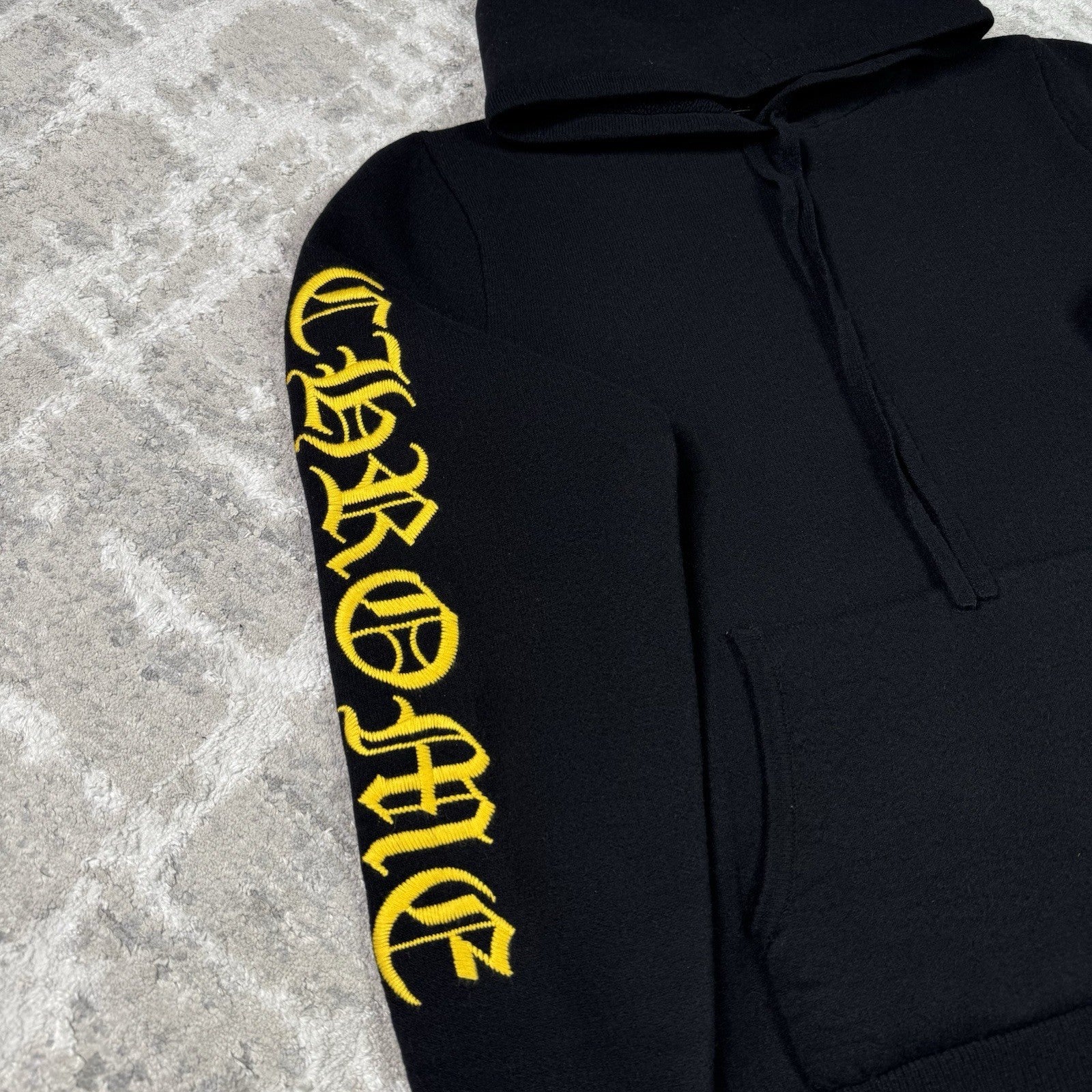 Chrome Hearts Cashmere Embroidered Sleeve Logo Pullover Hoodie 