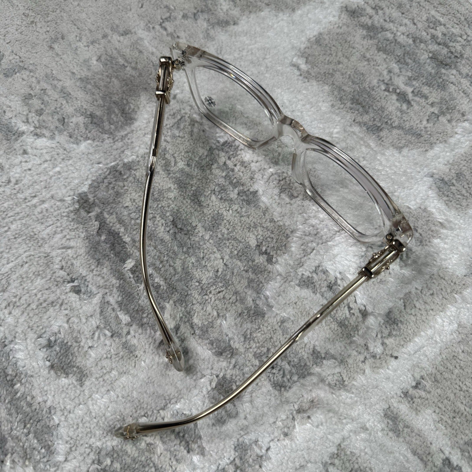 Chrome Hearts Cox Ucker Clear Frame Glasses