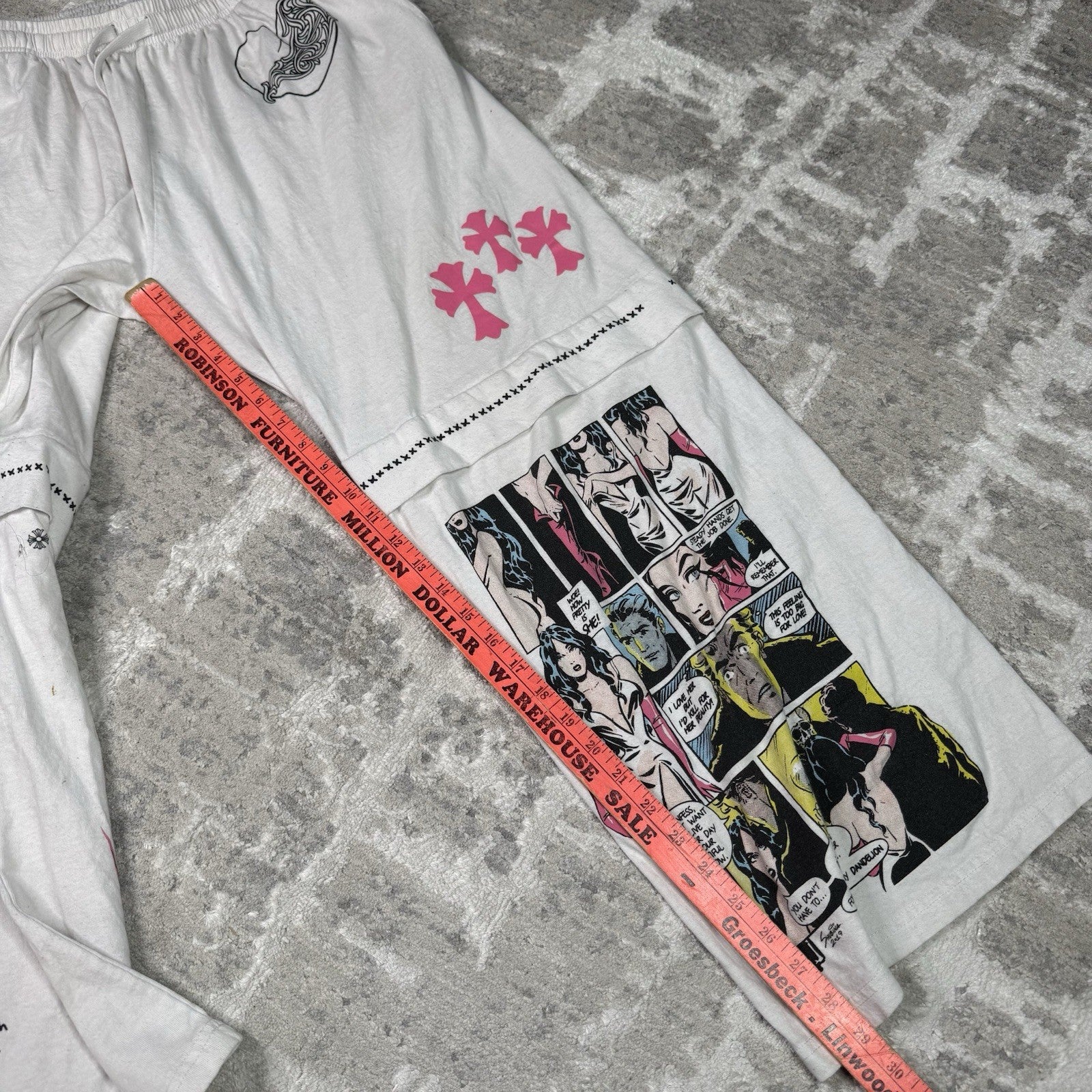 Chrome Hearts Deadly Doll Patchwork Sweatpants 