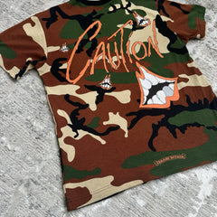 Chrome Hearts Matty Boy Caution Short Sleeve Pocket Tee Shirt 