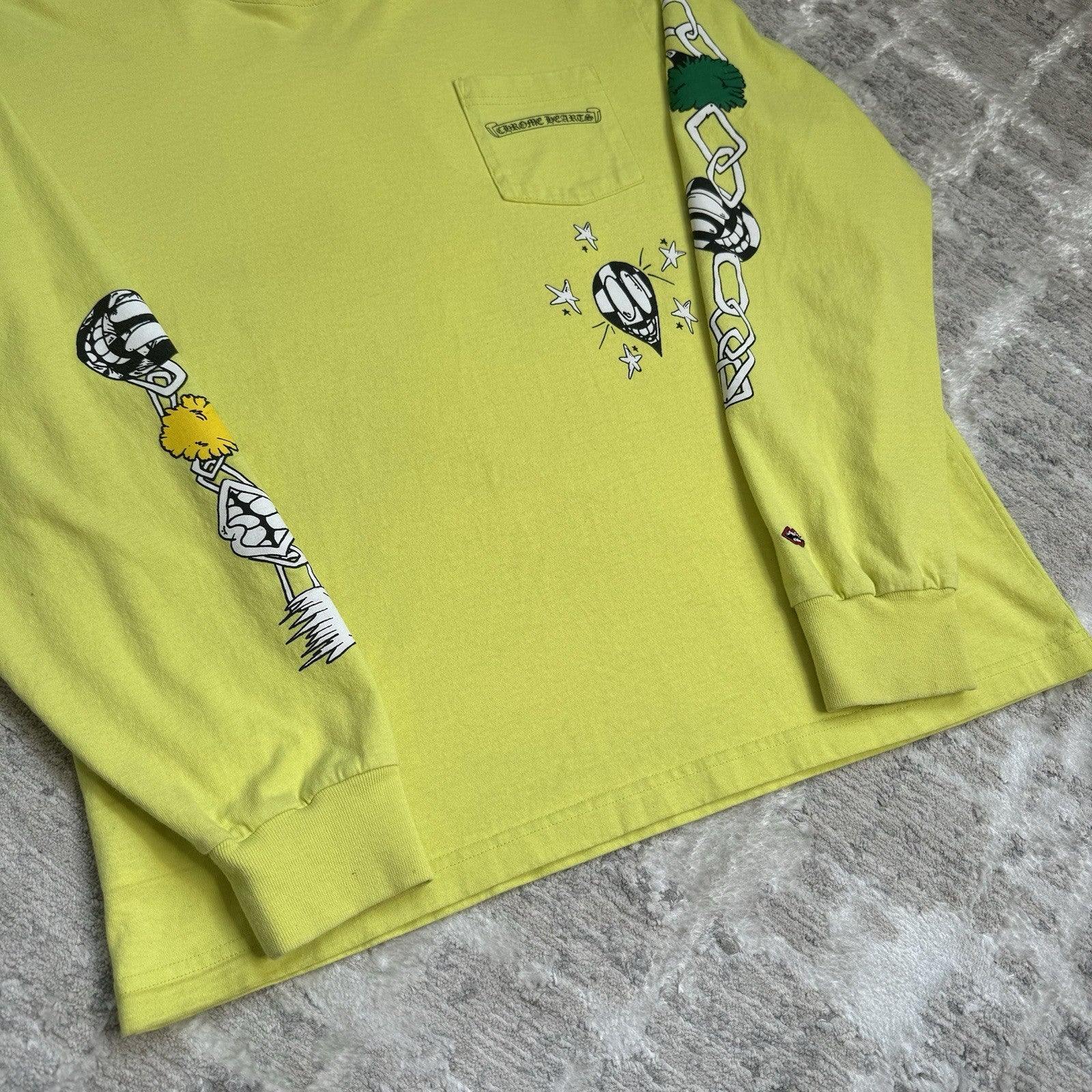 Chrome Hearts Matty Boy Link Long Sleeve Pocket Tee Shirt 
