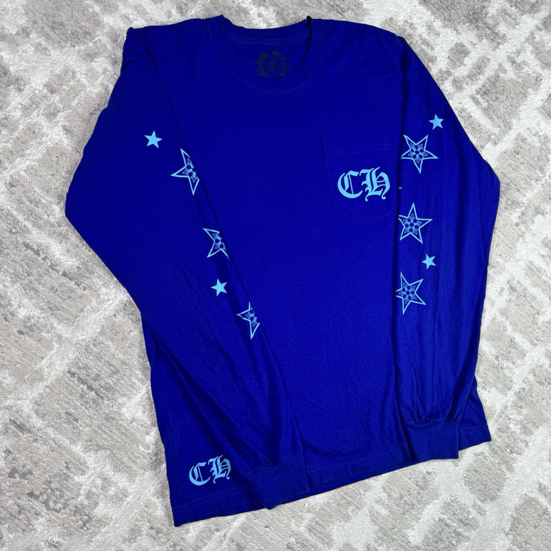 Chrome Hearts Stars Long Sleeve Tee Shirt 
