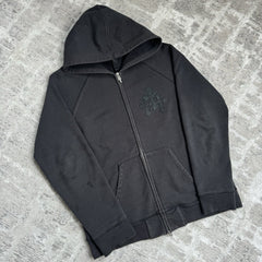 Chrome Hearts Paper Jam Triple Cross Zip Up Hoodie 