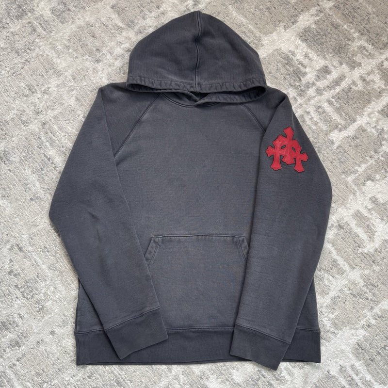Chrome Hearts Paper Jam Leather Triple Cross Pullover Hoodie