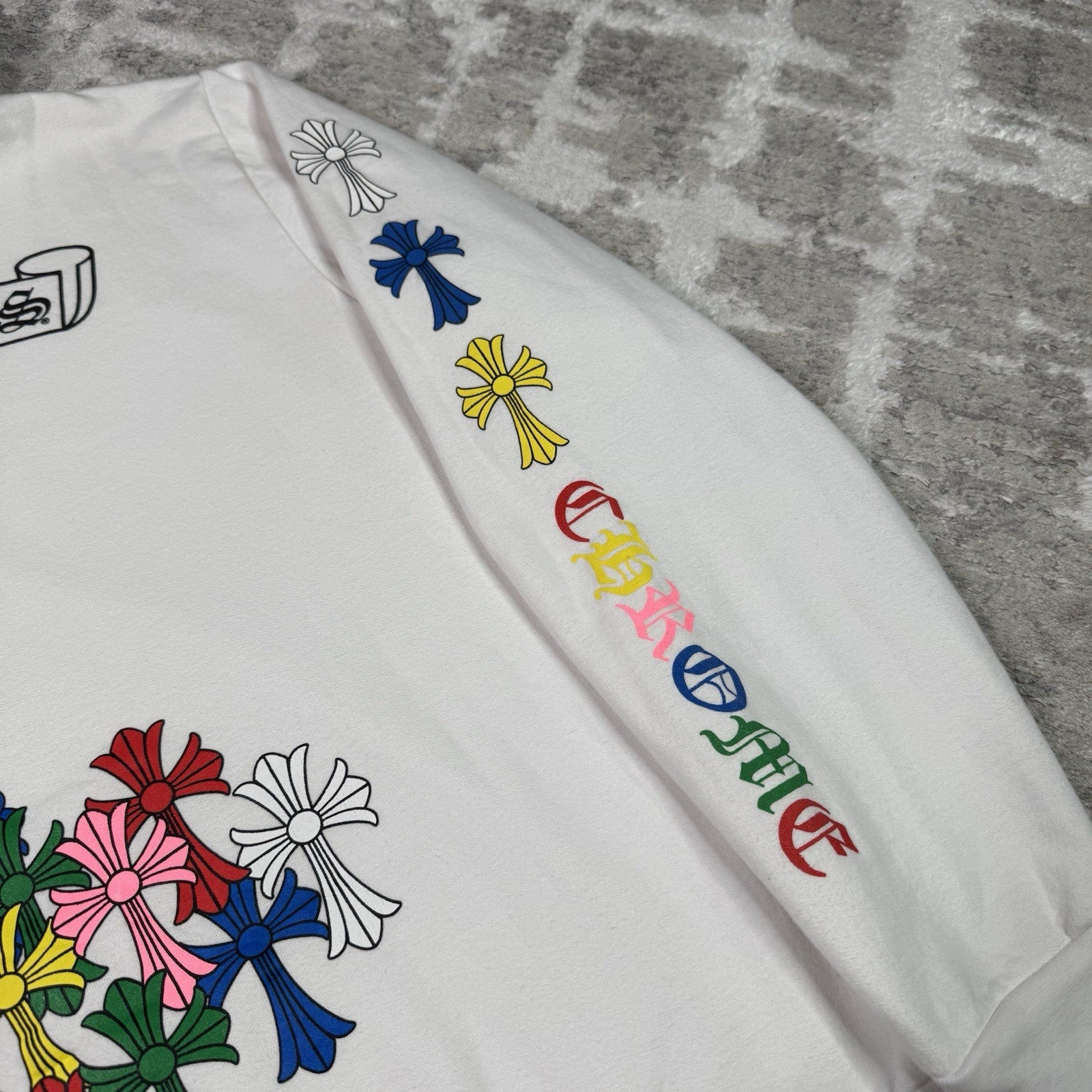 Chrome hearts Cemetery Multi-color Cross Pullover Hoodie 