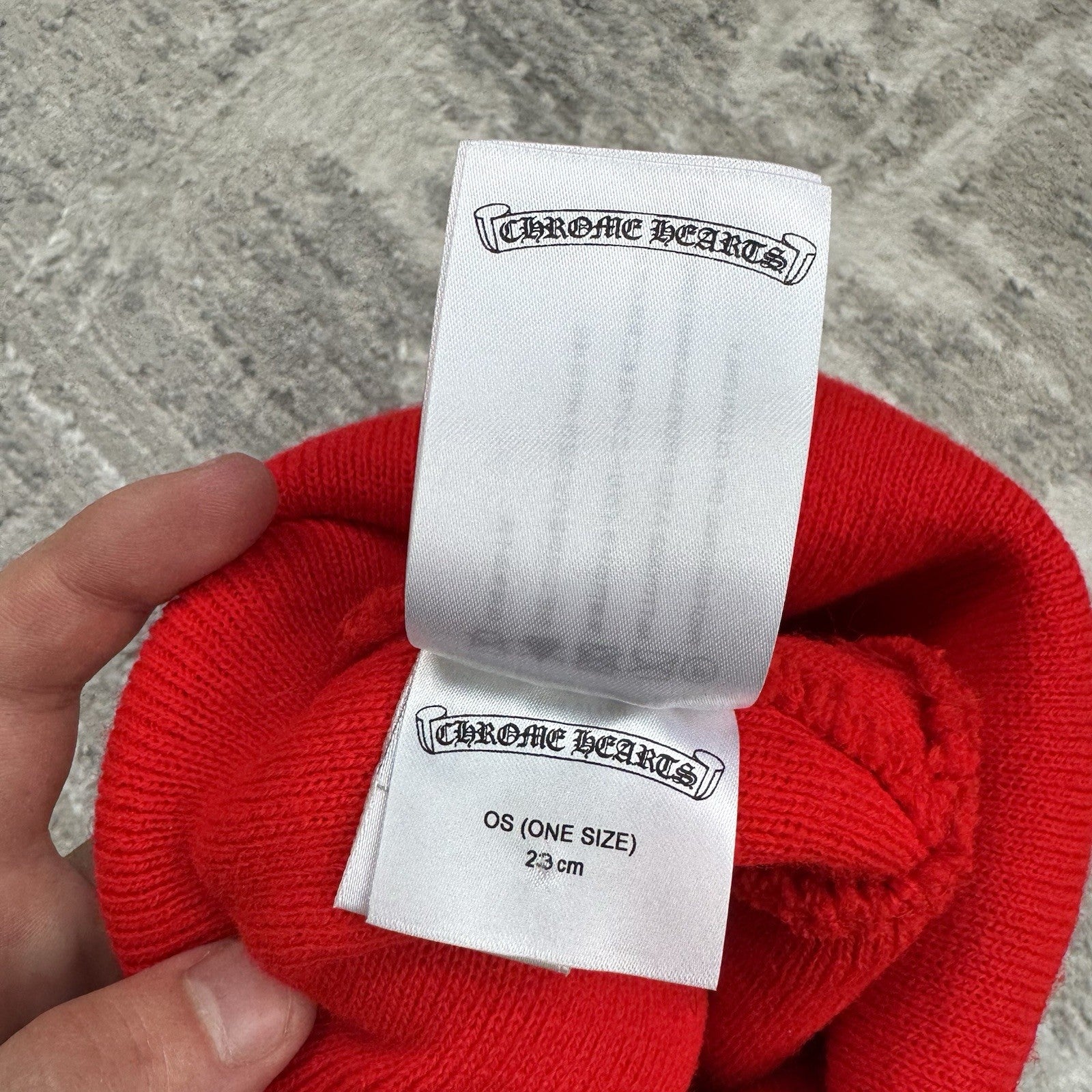 Chrome Hearts Triple Cross Embroidered Logo Beanie Hat