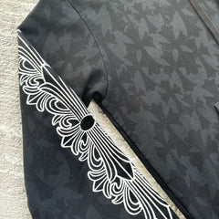Chrome Hearts Allover Cemetery Cross Print Pullover Hoodie 