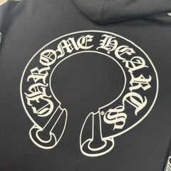 Chrome Hearts Horseshoe Floral Zip Up Hoodie 
