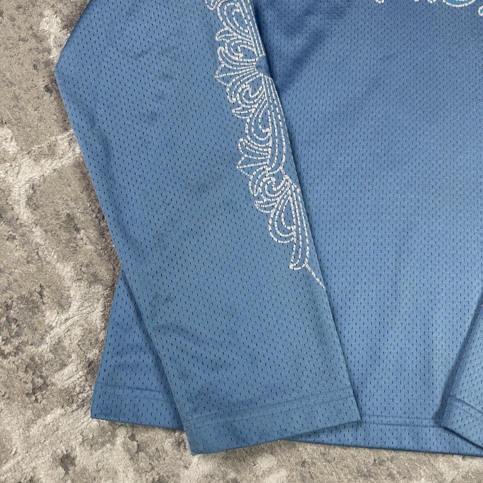 Chrome Hearts Mesh CH Stadium Floral Long Sleeve Jersey 