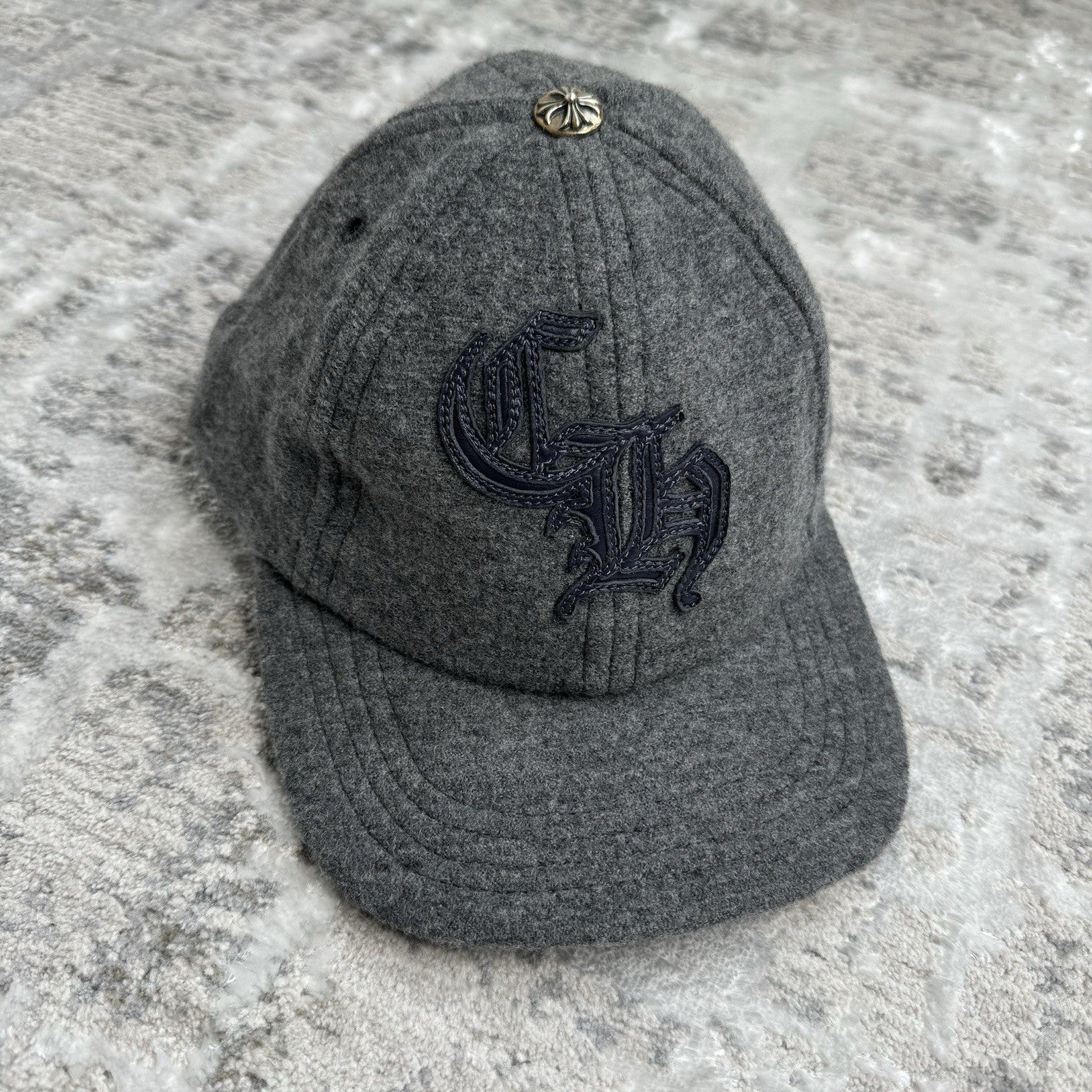 Chrome Hearts Wool Leather Strap Hat ‘grey’ 
