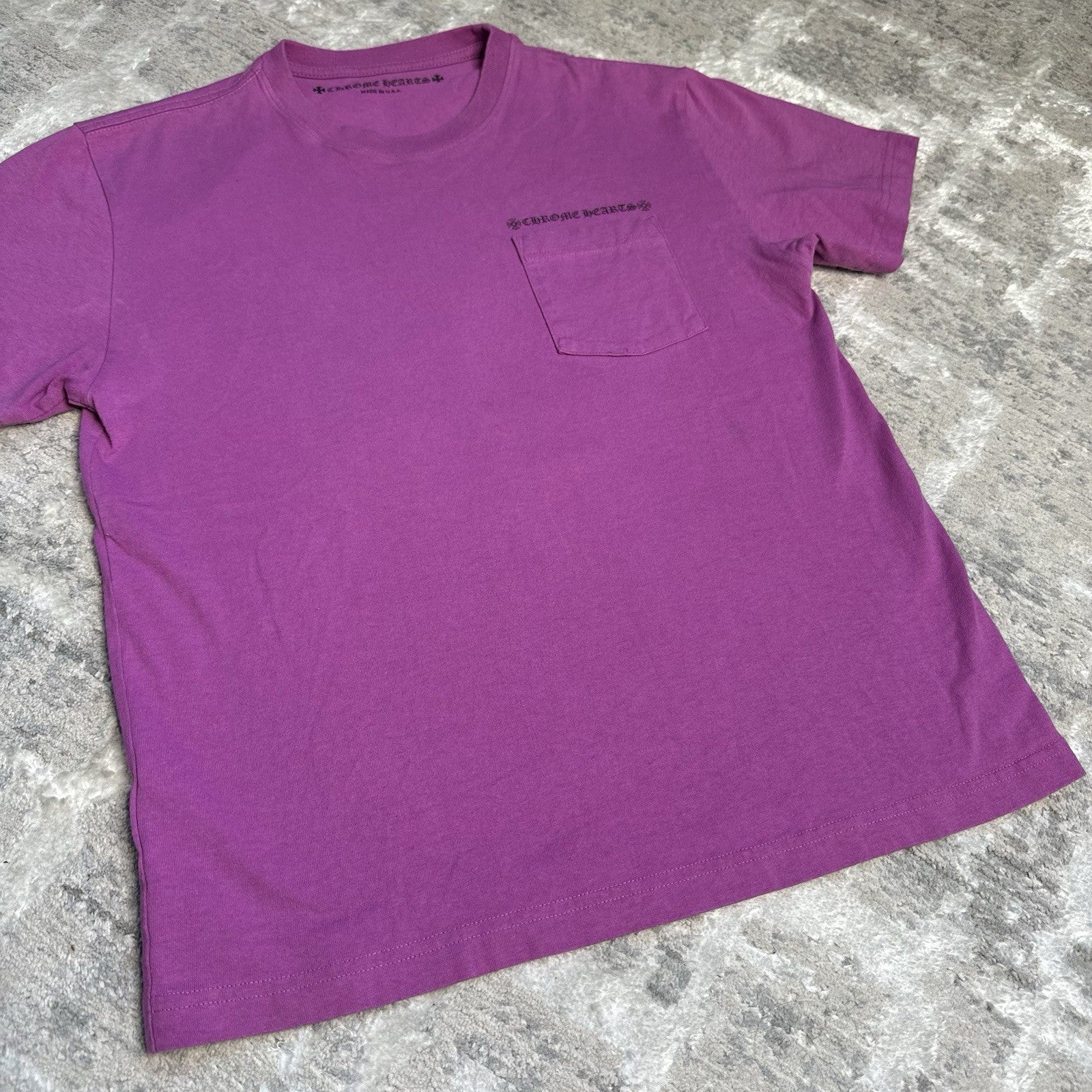 Chrome Hearts Matty Boy Spiderweb Short Sleeve Pocket Tee Shirt 