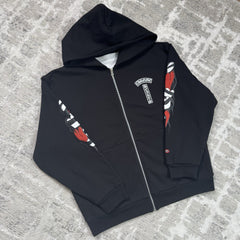 Chrome Hearts Matty Boy Thermal Zip Up Hoodie