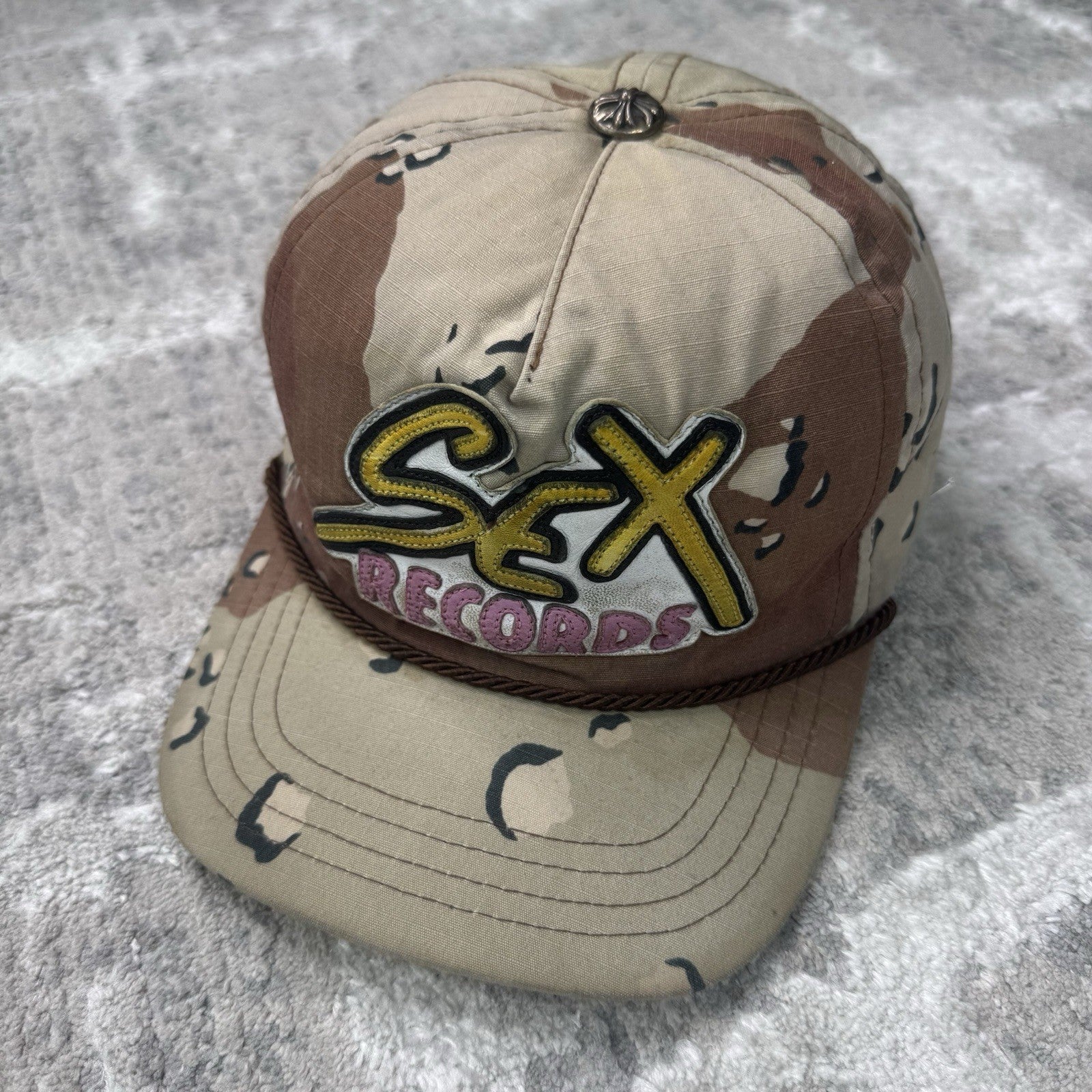 Chrome Hearts Sex Records Matty Boy Leather Patch Gunslinger Baseball Hat