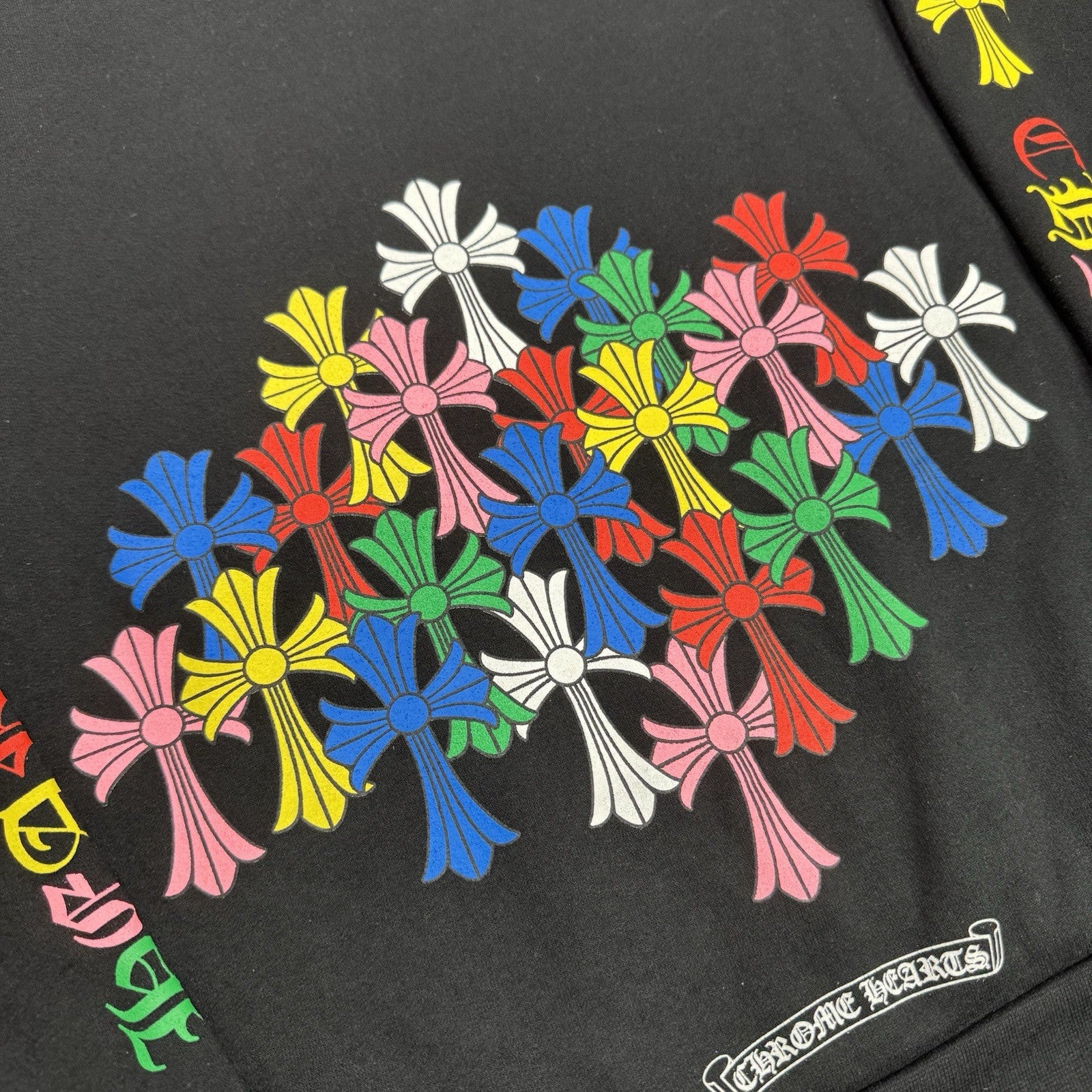 Chrome Hearts Cemetery Multi-color Cross Pullover Hoodie 