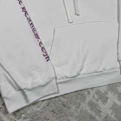Chrome Hearts Purple Glitter Online Exclusive Horseshoe Pullover Hoodie 