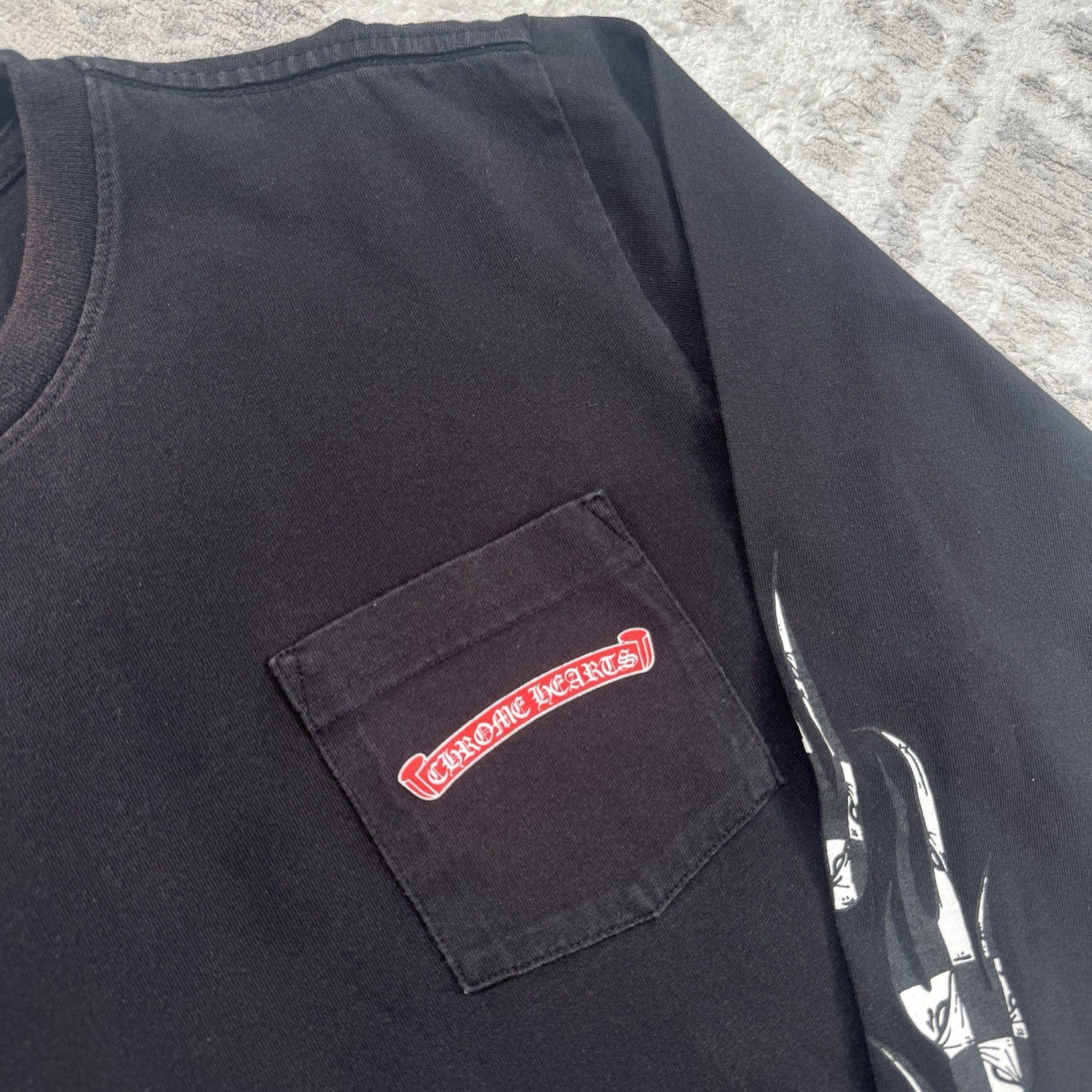 Chrome Hearts Matty Boy Stay Fast Long Sleeve Tee Shirt 