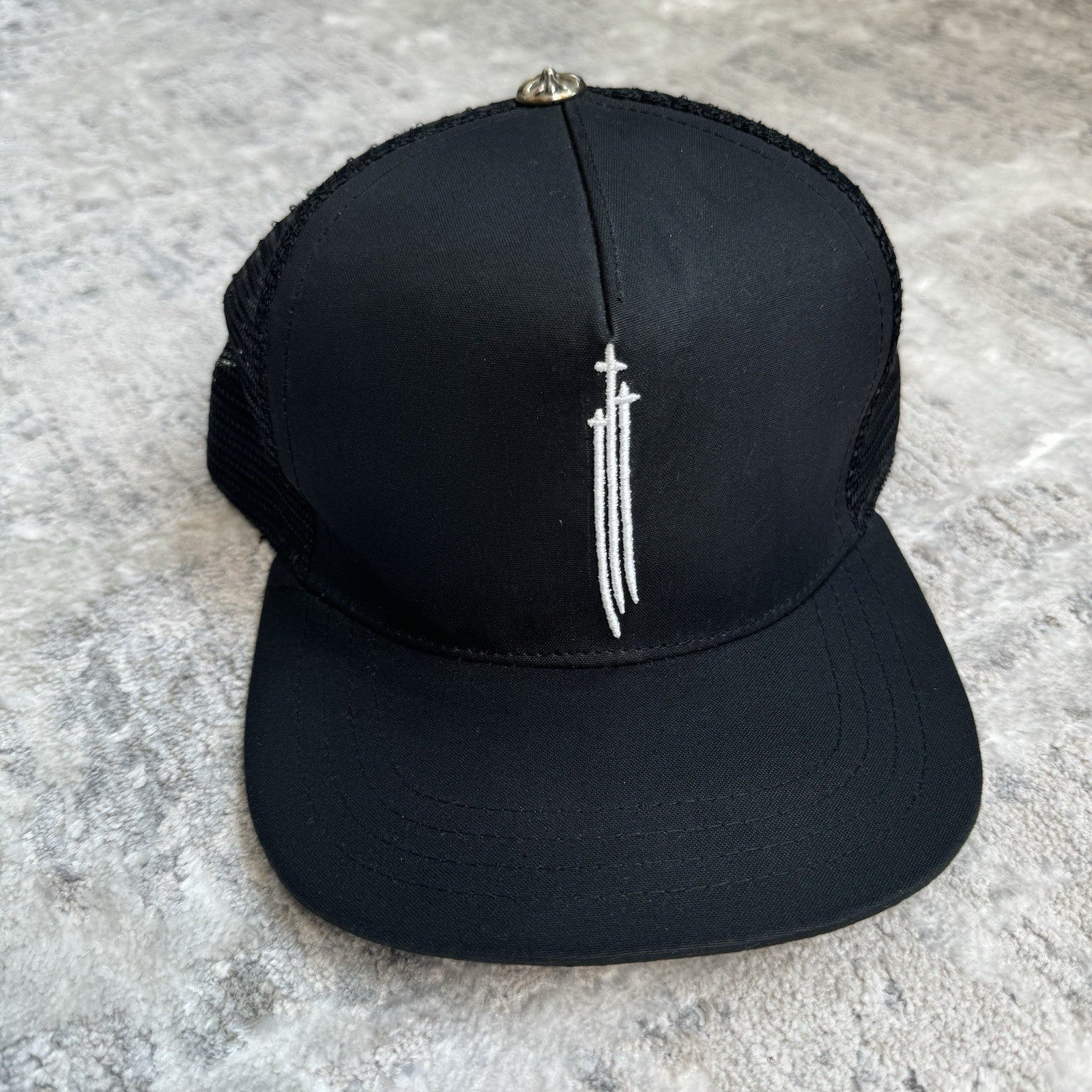Chrome Hearts Triple Cross Trucker Hat ‘black’ 
