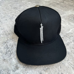 Chrome Hearts Triple Cross Trucker Hat ‘black’ 