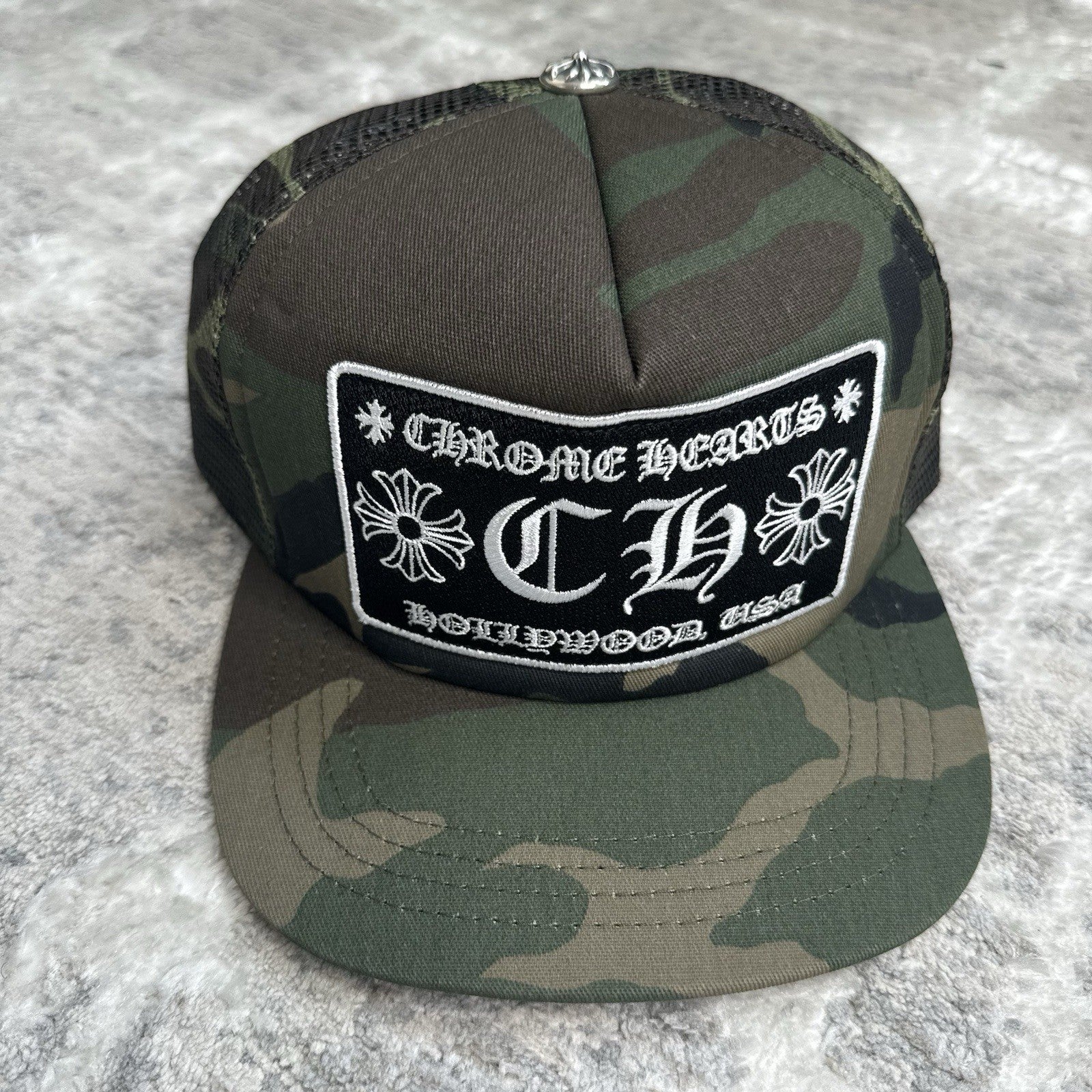 Chrome Hearts CH Hollywood Trucker Hat 